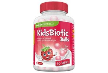 KIDSBIOTIC BALLS PROBIYOTIK VE PREBIYOTIK CIGNEME TABLET 30 tablet İlaç Görseli