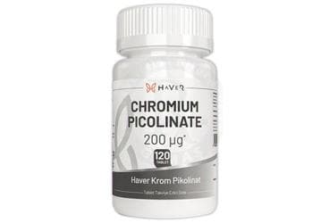 HAVER CHROMIUM PICOLINATE ICEREN TAKVIYE EDICI GIDA 120 tablet İlaç Görseli