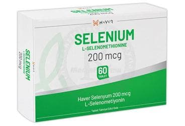 HAVER SELENIUM L-SELENOMETIYONIN ICEREN TAKVIYE EDICI GIDA 60 tablet İlaç Görseli