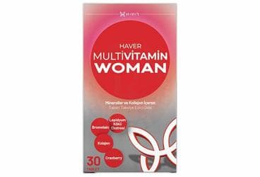 HAVER MULTIVITAMIN WOMAN TABLET 30 tablet İlaç Görseli