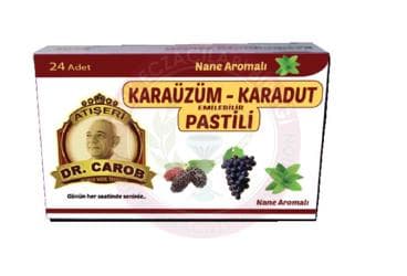DR CAROB KARAUZUM-KARADUT PASTILI 24 pastil İlaç Görseli
