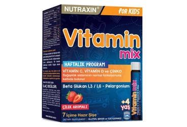NUTRAXIN VITAMIN MIX VITAMIN C, VITAMIN D VE CINKO ICEREN TAKVIYE EDICI GIDA 7x25 ml şişe İlaç Görseli
