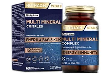 NUTRAXIN MULTI MINERAL TAKVIYE EDICI GIDA TABLET 60 tablet İlaç Görseli