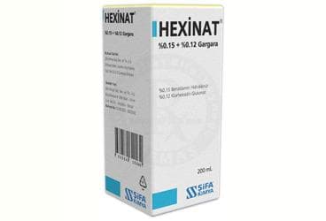 HEXINAT %0.15 + %0.12 GARGARA (200 ML) İlaç Görseli
