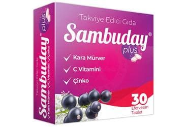 SAMBUDAY PLUS EFERVESAN TABLET TAKVIYE EDICI GIDA 30 tablet İlaç Görseli
