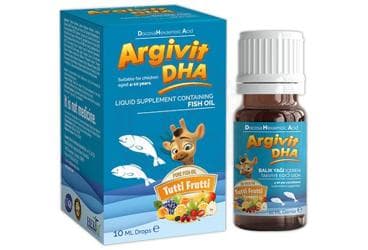 ARGIVIT DHA BALIK YAGI ICEREN SIVI TAKVIYE EDICI GIDA DAMLA 10 ml şişe İlaç Görseli