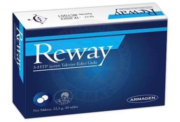 REWAY 5-HTP ICEREN TAKVIYE EDICI GIDA 30 tablet İlaç Görseli