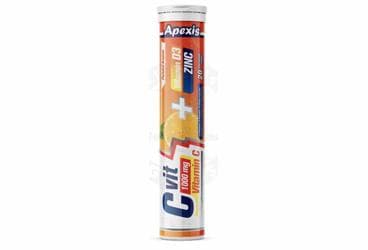APEXIS VITAMIN C, VITAMIN D3 VE CINKO ICEREN TAKVIYE EDICI GIDA 20 tablet İlaç Görseli
