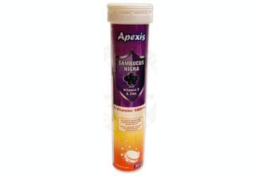 APEXIS SAMBUCUS NIGRA VITAMIN C VE CINKO ICEREN TAKVIYE EDICI GIDA 20 tablet İlaç Görseli