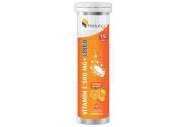 HEILUNG VITAMIN C CINKO ICEREN TAKVIYE EDICI GIDA 15 tablet İlaç Görseli