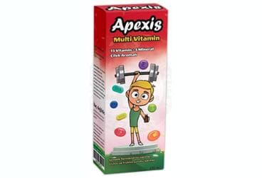 APEXIS MULTIVITAMIN CILEK AROMALI TAKVIYE EDICI GIDA 150 ml şişe İlaç Görseli