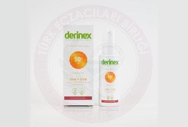 DERINEX HASSAS CILTLER ICIN SPF50 GUNES KORUYUCU KREM 50 ml şişe İlaç Görseli