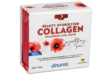 DINAMIS BEAUTY HYDROLYZED COLLAGEN HYALURONIC ACID, BIOTIN SASE 7 saşe İlaç Görseli