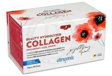 DINAMIS BEAUTY HYDROLYZED COLLAGEN HYALURONIC ACID, BIOTIN SASE 30 saşe İlaç Görseli