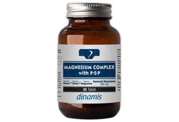 DINAMIS MAGNESIUM COMPLEX WITH P-5-P ICEREN TAKVIYE EDICI GIDA TABLET 30 tablet İlaç Görseli