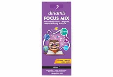 DINAMIS FOCUS MIX FOSFOTIDILSERIN, L-ARJININ, SIBIRYA GINSENGI, MULTIVITAMIN VE MULTIMINERAL ICEREN TAKVIYE EDICI GIDA 150 ml şişe İlaç Görseli