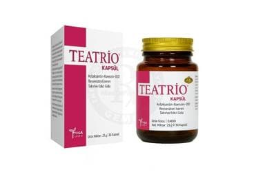 TEATRIO ASTAXANTHIN EKSTRAKTI VE KOENZIM Q10 ICEREN KAPSUL 30 kapsül İlaç Görseli