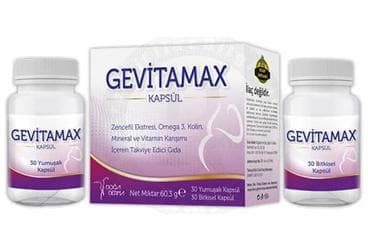 GEVITAMAX TAKVIYE EDICI GIDA 30 + 30 kapsül İlaç Görseli