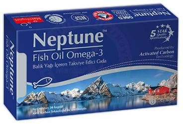 NEPTUNE FISH OIL OMEGA-3 BALIK YAGI ICEREN TAKVIYE EDICI GIDA 30 kapsül İlaç Görseli