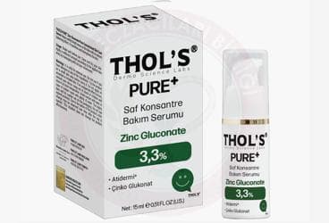 THOLS PURE+ SAF KONSANTRE BAKIM SERUMU %3.3 ZINC GLUCONATE 15 ml şişe İlaç Görseli