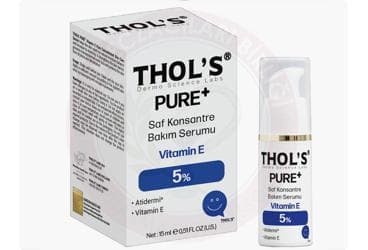 THOLS PURE+ SAF KONSANTRE BAKIM SERUMU %5 VITAMIN E 15 ml şişe İlaç Görseli