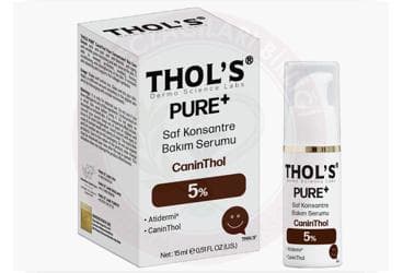 THOLS PURE+ SAF KONSANTRE BAKIM SERUMU %5 CANINTHOL 15 ml şişe İlaç Görseli