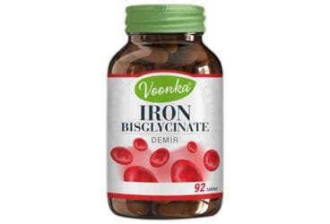 VOONKA DEMIR BISGLISINAT TABLET 92 tablet İlaç Görseli