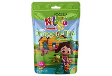 VOONKA KIDS NILOYA GUMMIES OMEGA3 DHA CIGNENEBILIR TAKVIYE EDICI GIDA 60 tablet İlaç Görseli