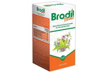 BRODIL HERBAL BITKISEL EKSTRELER ICEREN PROPOLISLI SIVI TAKVIYE EDICI GIDA 150 ml şişe İlaç Görseli