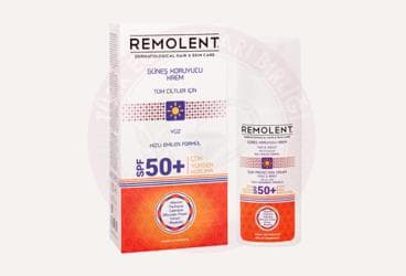 REMOLENT GUNES KREMI TUM CILTLER ICIN SPF 50+ 75 ml şişe İlaç Görseli