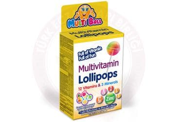MULTIBALL MULTIVITAMIN LOLLIPOPS 7 adet İlaç Görseli