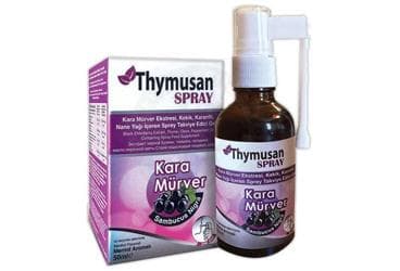 THYMUSAN KARA MURVER, KEKIK, KARANFIL, NANE YAGI ICEREN TAKVIYE EDICI SPREY 50 ml şişe İlaç Görseli
