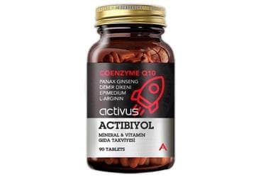 ACTIBIYOL ARGININ, TRIBULUS, EPIMEDIUM, VITMAIN VE MINERAL ICEREN TAKVIYE EDICI GIDA 90 tablet İlaç Görseli