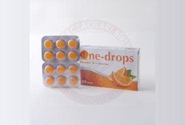 ONE-DROPS PORTAKAL + C VITAMINI PASTIL 24 pastil İlaç Görseli