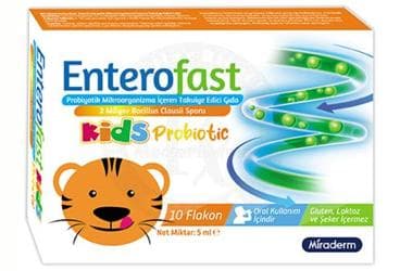 ENTEROFAST KIDS PROBIOTIC FLAKON 10 adet İlaç Görseli