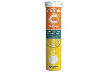 MDC C VITAMINI, CINKO, D VITAMINI ICEREN EFERVESAN TABLET 20 tablet İlaç Görseli