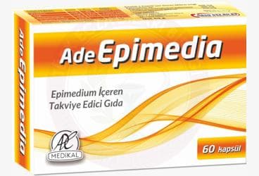 ADE EPIMEDIA EPIMEDIUM ICEREN TAKVIYE EDICI GIDA 60 kapsül İlaç Görseli
