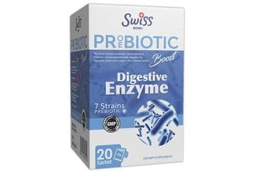 SWISS BORK PROEBIOTIC BOOST DIGESTIVE ENZYME TAKVIYE EDICI GIDA 20 saşe İlaç Görseli