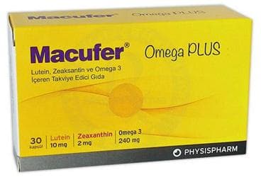 MACUFER OMEGA PLUS KAPSUL 30 kapsül İlaç Görseli
