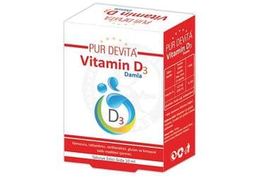 PURDEVITA VITAMIN D3 DAMLA 10 ml şişe İlaç Görseli
