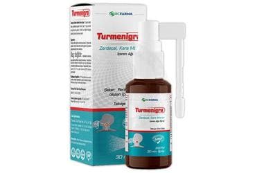 TURMENIGRA TURMERIC (ZERDECAL) SAMBUCUS NIGRA (KARA MURVER) ICEREN AGIZ SPREYI 30 ml şişe İlaç Görseli