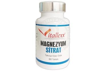 VITALLEXX MAGNEZYUM SITRAT TABLET 60 tablet İlaç Görseli