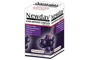 NEWDAY KARA MURVER COMPLEX TAKVIYE EDICI GIDA 30 kapsül İlaç Görseli