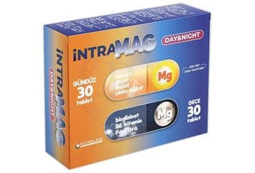 INTRAMAG DAY&NIGHT TAKVIYE EDICI GIDA TABLET 30+30 tablet İlaç Görseli