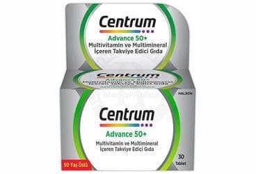 CENTRUM ADVANCE 50 PLUS TABLET 30 tablet İlaç Görseli