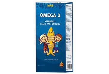 MRB OMEGA 3 VITAMINLI BALIK YAGI SURUBU, PORTAKALLI 100 ml şişe İlaç Görseli