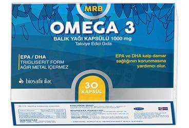 MRB OMEGA 3 BALIK YAGI KAPSUL 30 kapsül İlaç Görseli