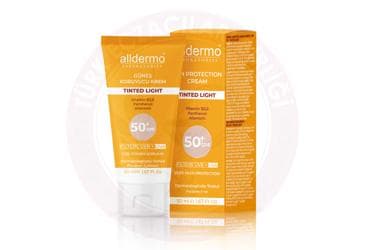 ALLDERMO TINTED LIGHT GUNES KORUYUCU KREM SPF50+ 50 ml tüp İlaç Görseli