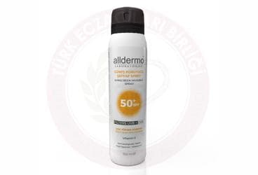 ALLDERMO GUNES KORUYUCU SEFFAF SPREY SPF 50+ 150 ml şişe İlaç Görseli