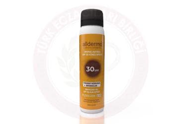 ALLDERMO BRONZLASTIRICI SPF 30 GUNES SPREYI 150 ml şişe İlaç Görseli